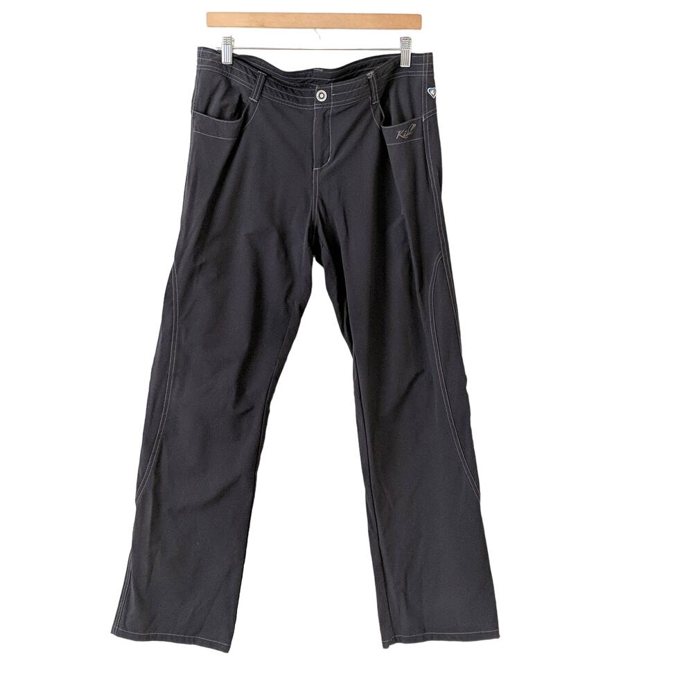 Kuhl Women's‎ Outdoor Pants Climbing Hiking Charcoal Gray Straight Leg 12